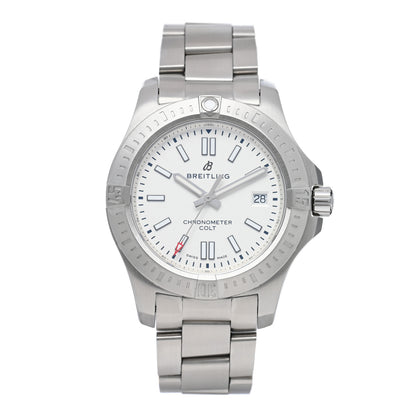 Breitling Stainless Steel 41mm Chronomat Colt Automatic Watch Silver A17313101G1A1 1 of 5