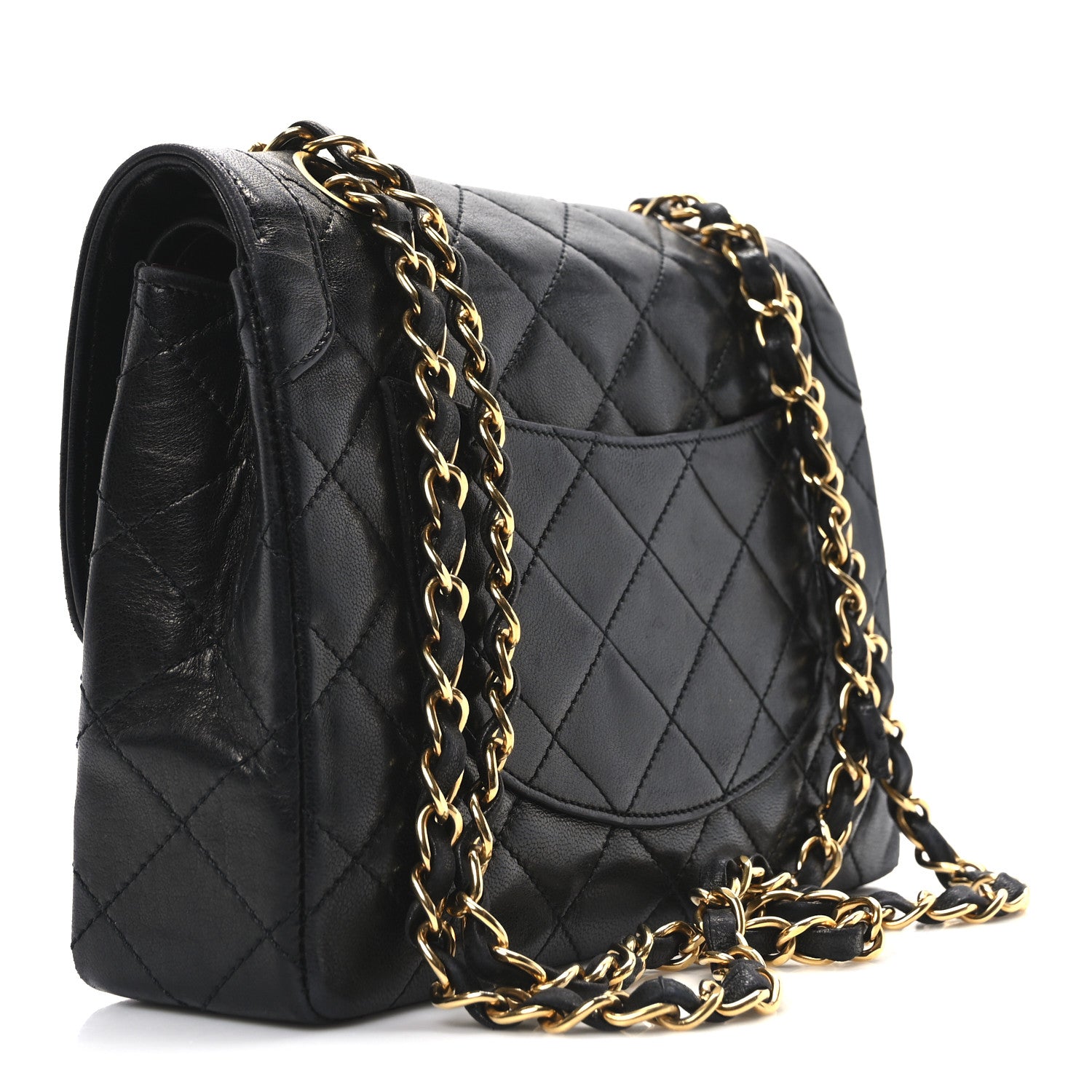Chanel Lambskin Quilted Small Single Flap Black 3 of 10