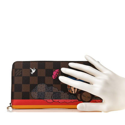 Louis Vuitton Damier Ebene 2015 Christmas Animation Zippy Wallet Poppy 2 of 10