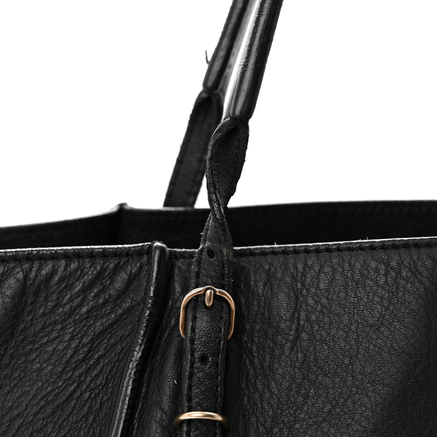 Veau Papier Basket Tote Black