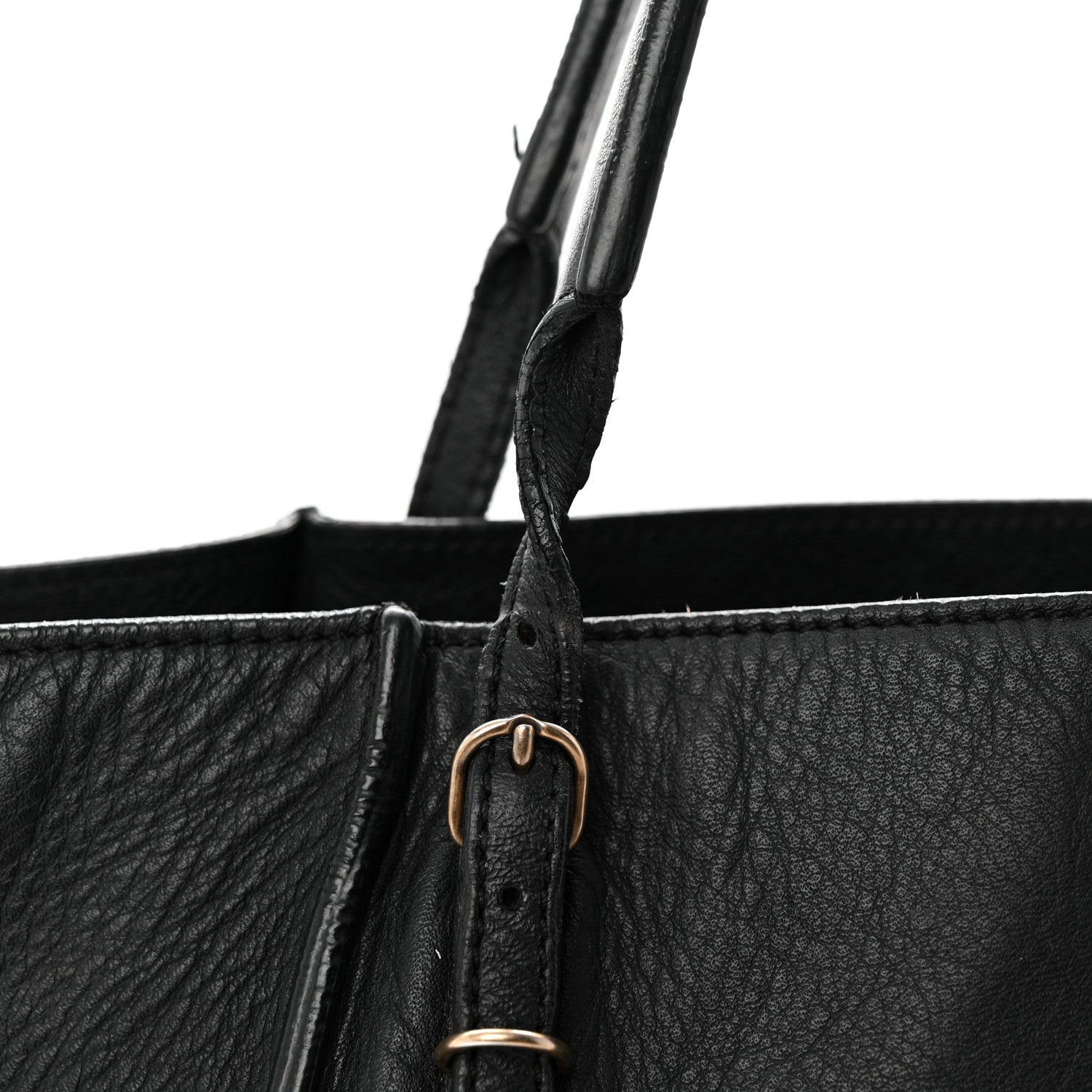 Balenciaga Veau Papier Basket Tote Black 11 of 12