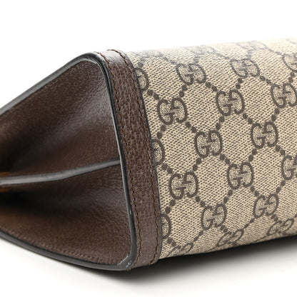 Gucci GG Supreme Monogram Web Medium Ophidia Chain Shoulder Bag Brown 8 of 9