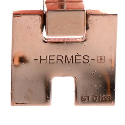 Hermes Rose Gold Lacquer Eileen Earrings Rose 4 of 6