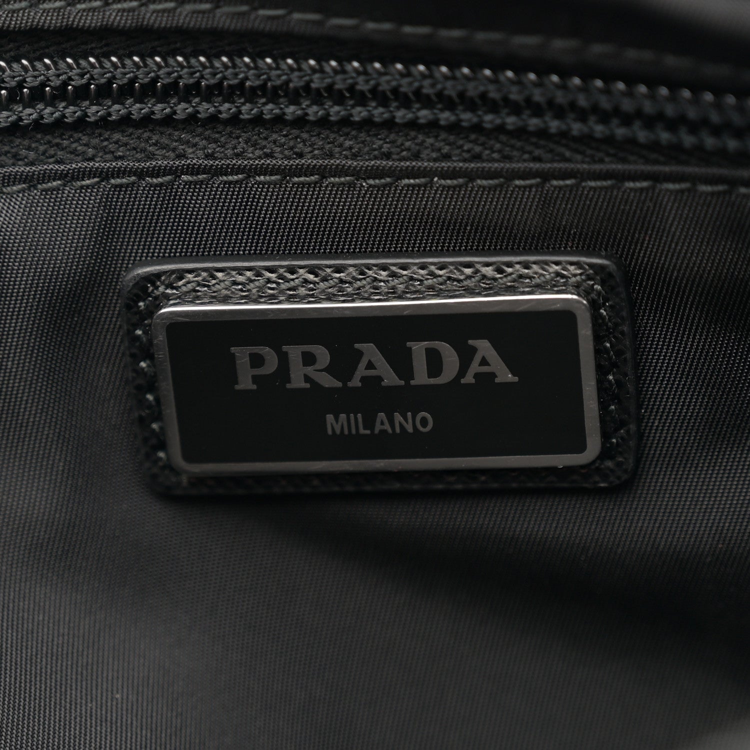 Prada Re-Nylon Saffiano Belt Bag L Black 6 of 11