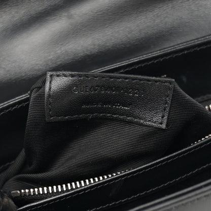 Saint Laurent Calfskin Y Quilted Monogram Toy Loulou Crossbody Bag Black 7 of 11