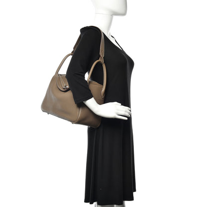Hermes Taurillon Clemence Lindy 30 Etoupe 2 of 10