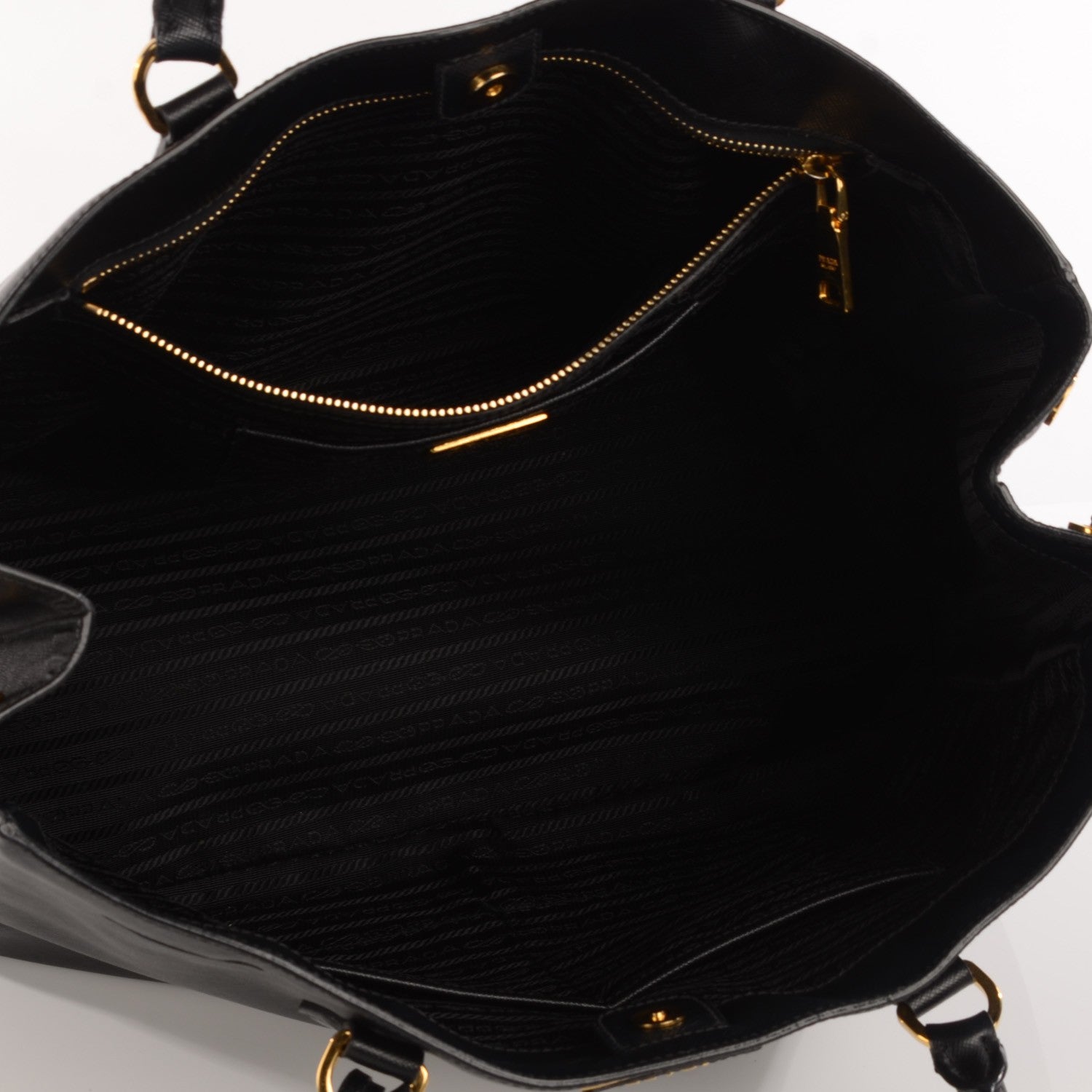 Prada Saffiano Lux Large Tote Nero Black 7 of 10