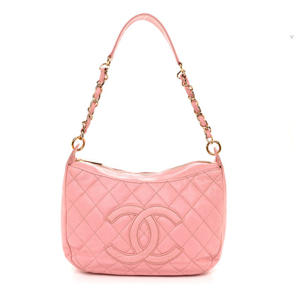 Chanel Caviar Quilted Timeless CC Shoulder Bag Pink 1 of 12