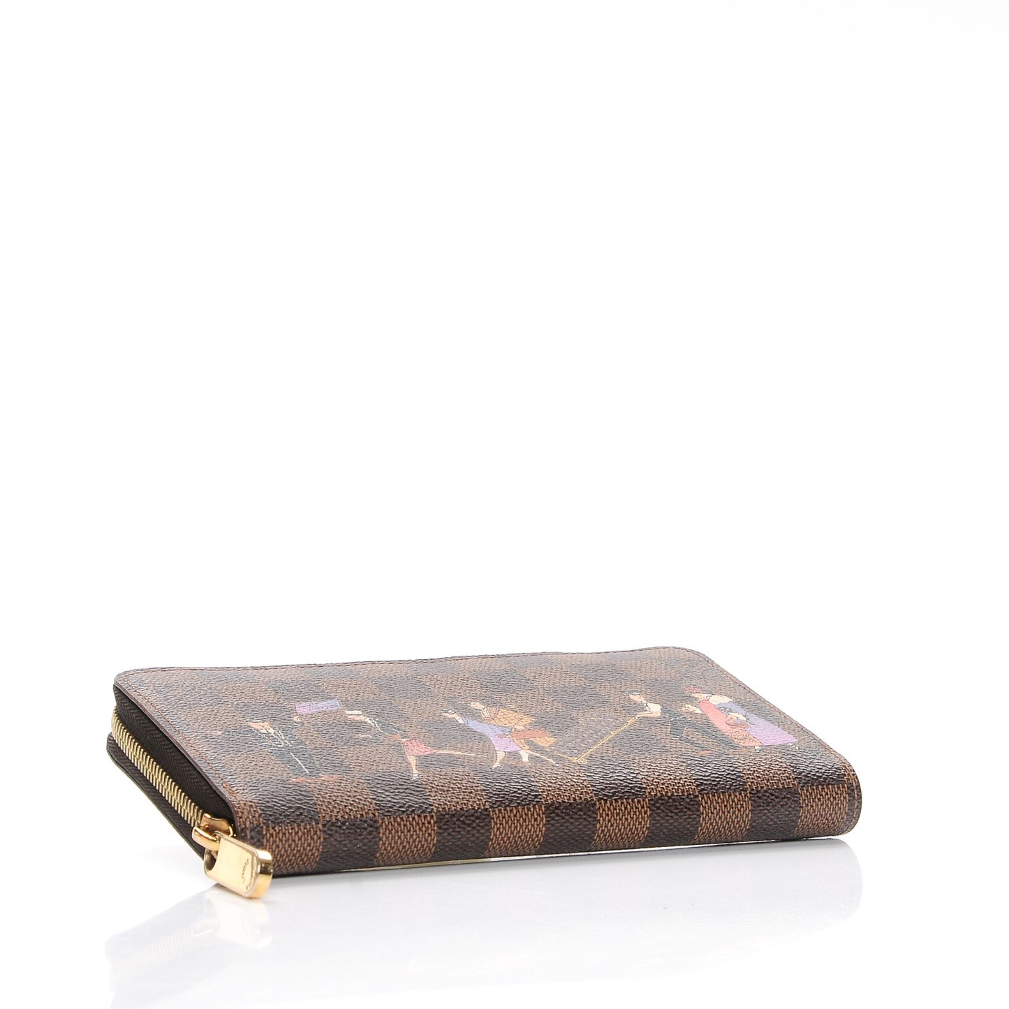 Damier Ebene Illustre Zippy Wallet Violet