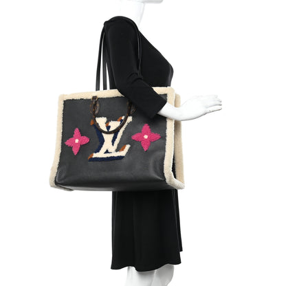Louis Vuitton Calfskin Monogram Teddy Onthego GM Black 2 of 13