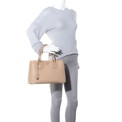 Prada Saffiano Lux Medium Tote Sabbia 2 of 11