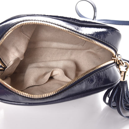 Gucci Vernice Naplack Small Soho Disco Bag Uniform Blue 5 of 7