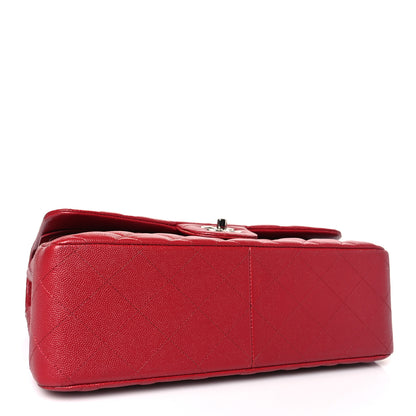 Chanel Caviar Quilted Jumbo Double Flap Red 4 of 9
