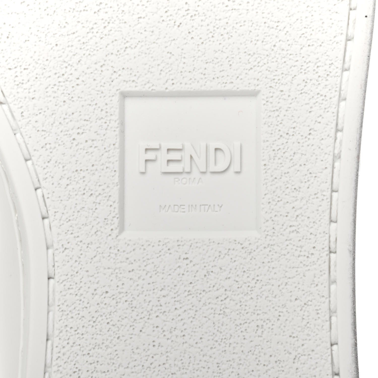 Fendi Calfskin Bugs Low Top Sneakers 36 White 6 of 8