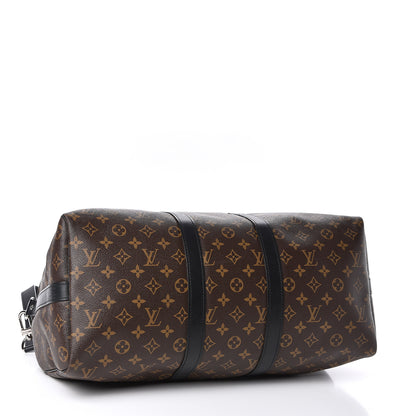 Louis Vuitton Monogram Macassar Keepall Bandouliere 45 3 of 10