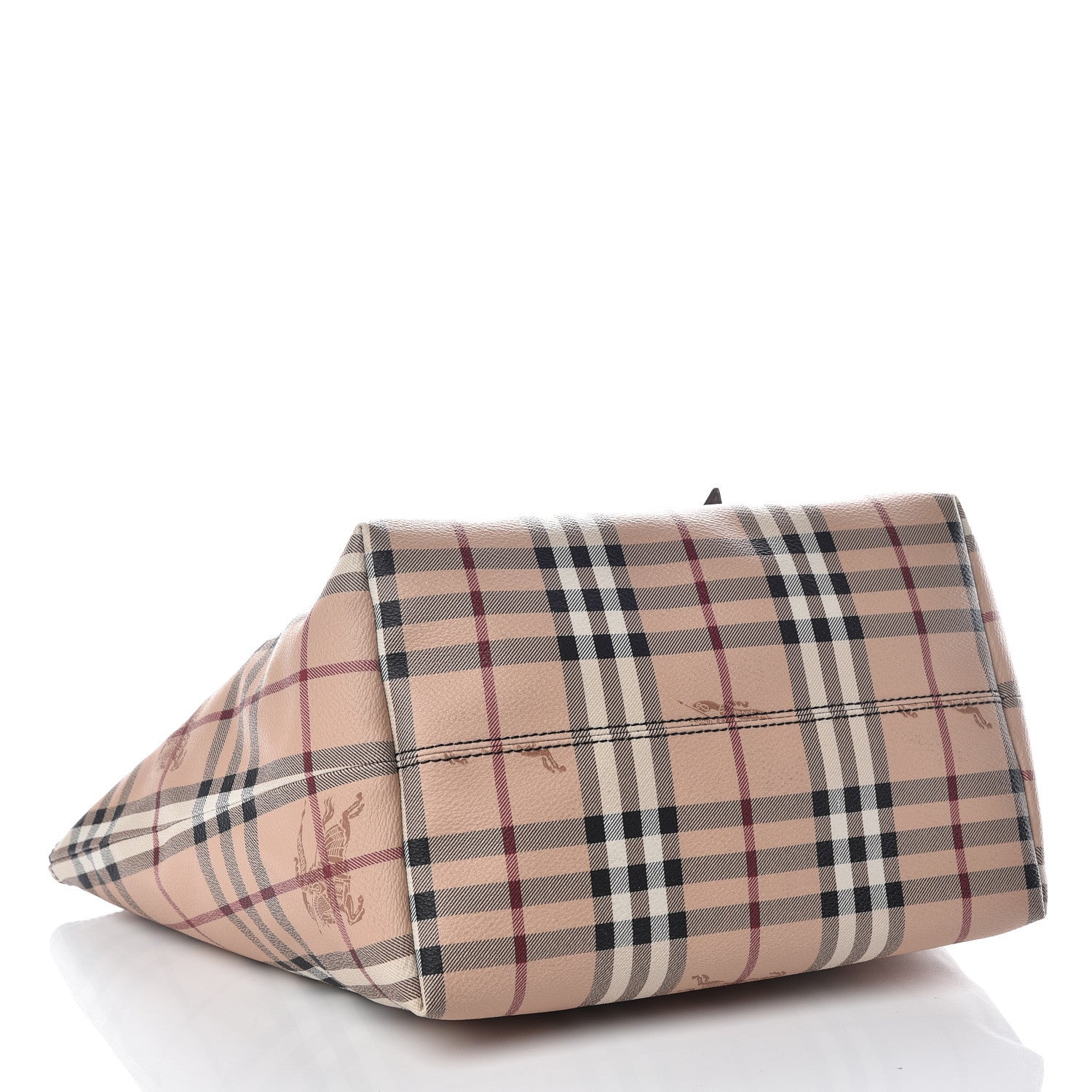 Burberry Haymarket Check Small Salisbury Tote Chocolate 4 of 9