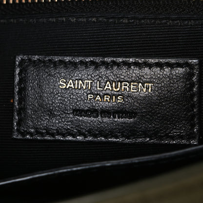 Saint Laurent Suede Monogram Medium Niki Chain Satchel Loden Green 6 of 10
