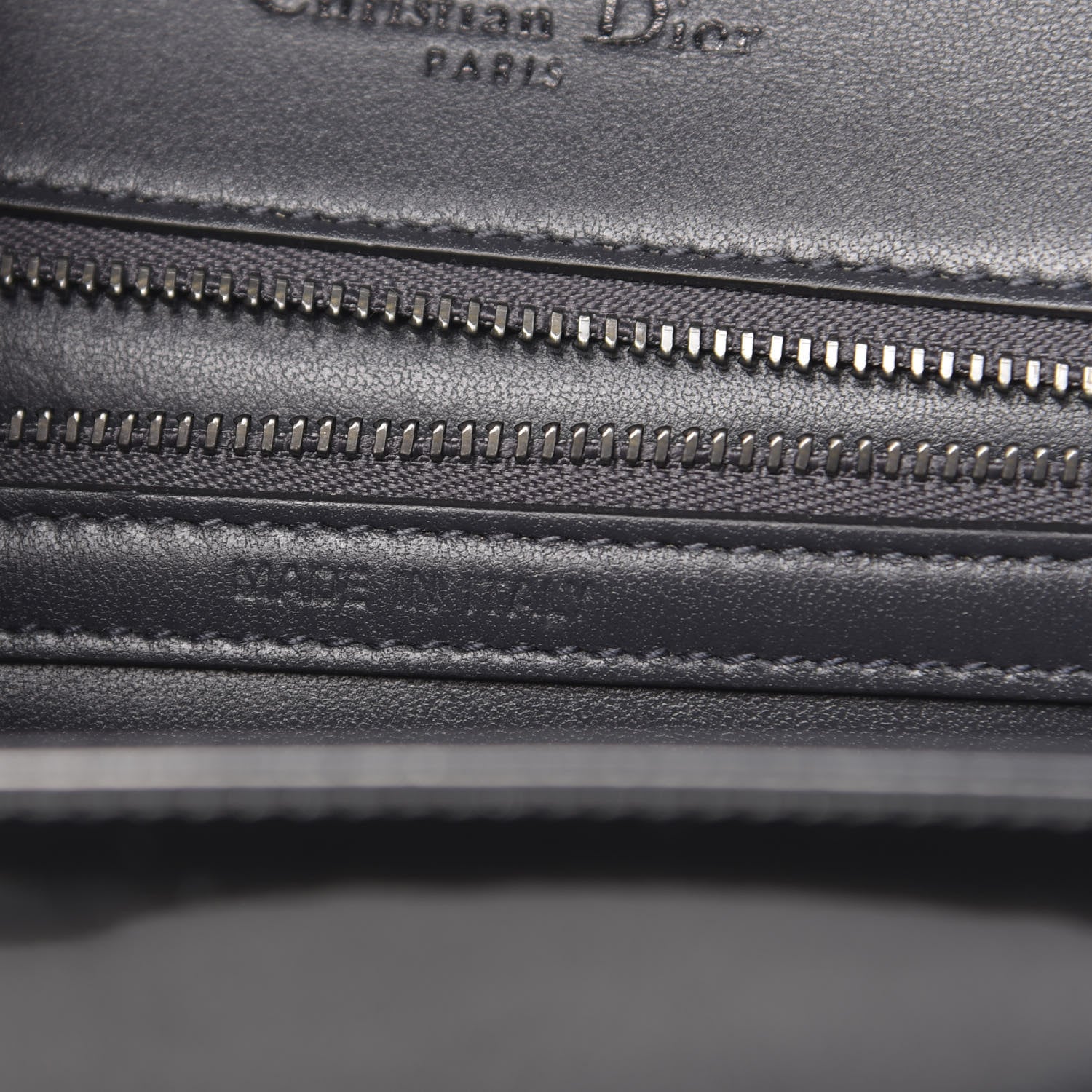 Christian Dior Metallic Patent Micro-Cannage Medium Diorama Flap Bag Onyx Black 7 of 11