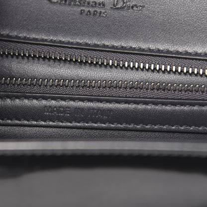 Christian Dior Metallic Patent Micro-Cannage Medium Diorama Flap Bag Onyx Black 7 of 11