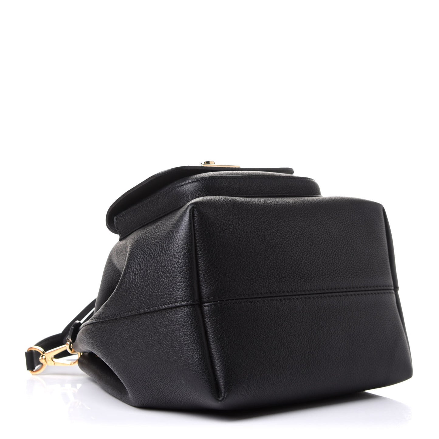 Calfskin Lockme Bucket MM Black