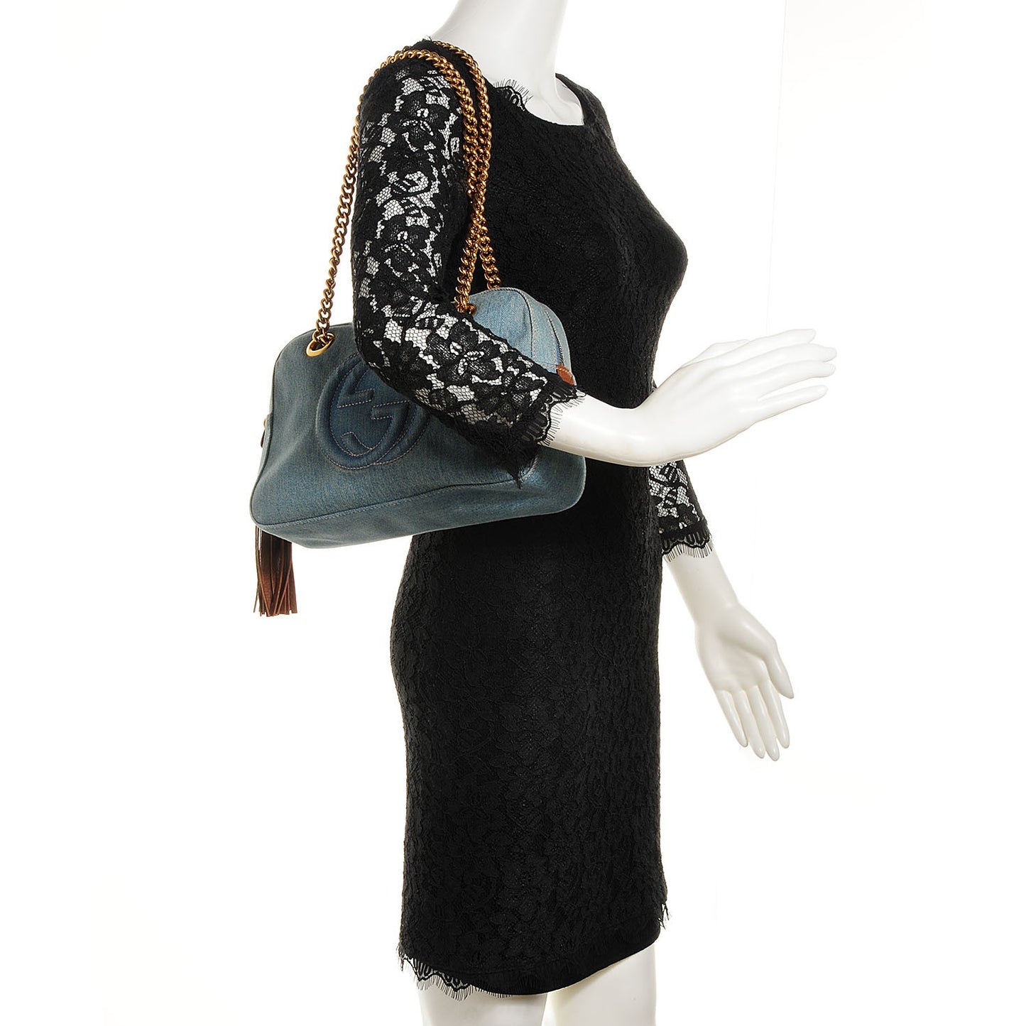 Denim Small Soho Bowler Blue