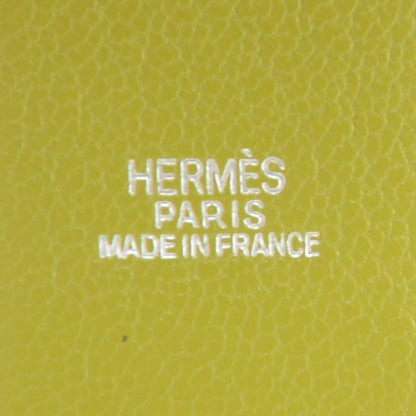 Hermes Chevre Klipdoc Paper Clip Holder Vert Anis 4 of 5