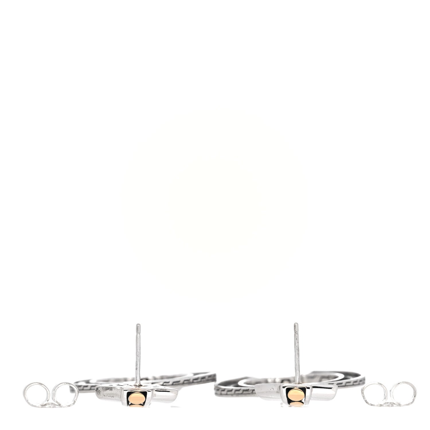John Hardy Sterling Silver 18K Yellow Gold Dot Deco Drop Earrings 3 of 5