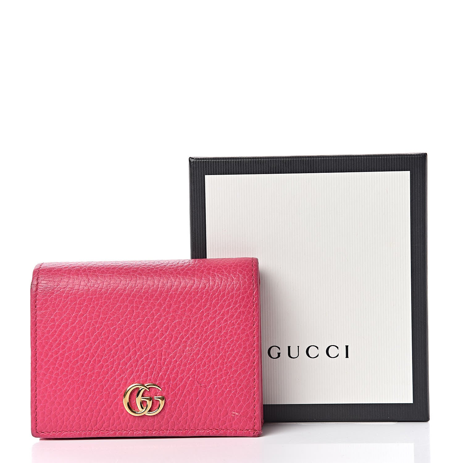 Gucci Dollar Calfskin GG Marmont Card Case Box Pink 11 of 11