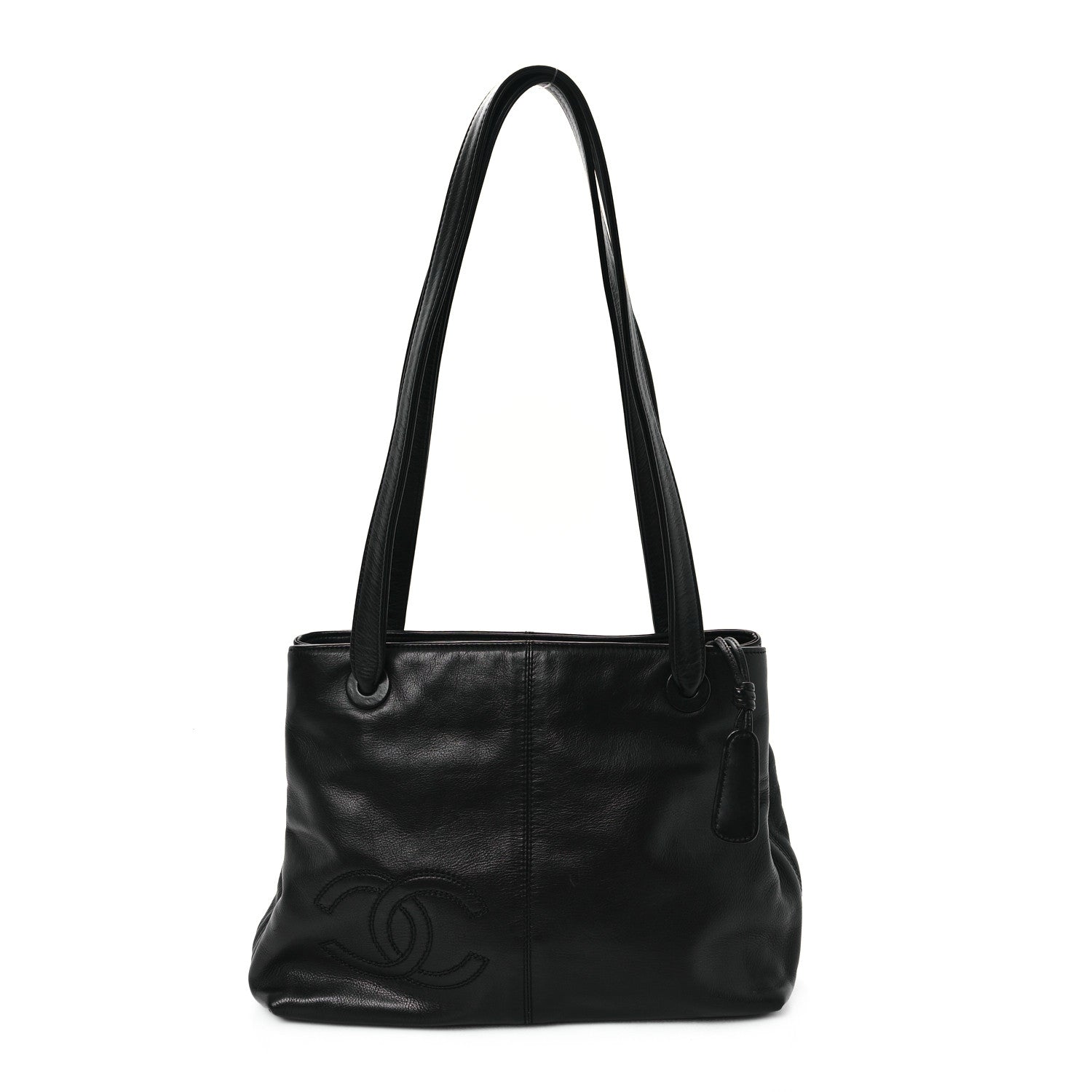 Chanel Lambskin CC Shoulder Bag Black 1 of 12