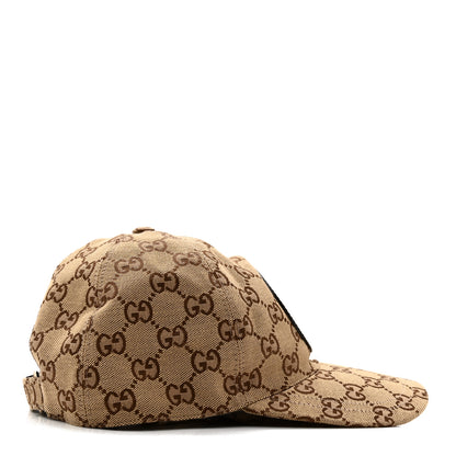 Gucci Monogram Textured Dollar Calfskin Zeno Baseball Hat M Beige 5 of 10