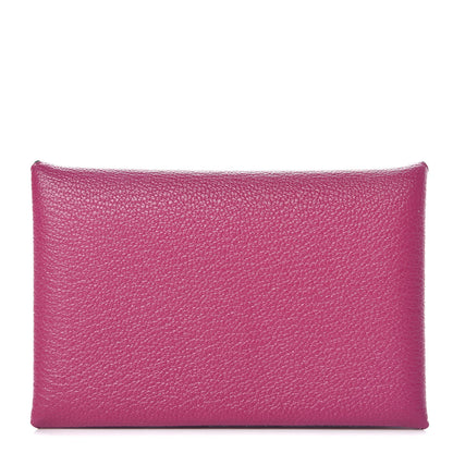 Hermes Chevre Mysore Calvi Card Case Rose Pourpre 1 of 7