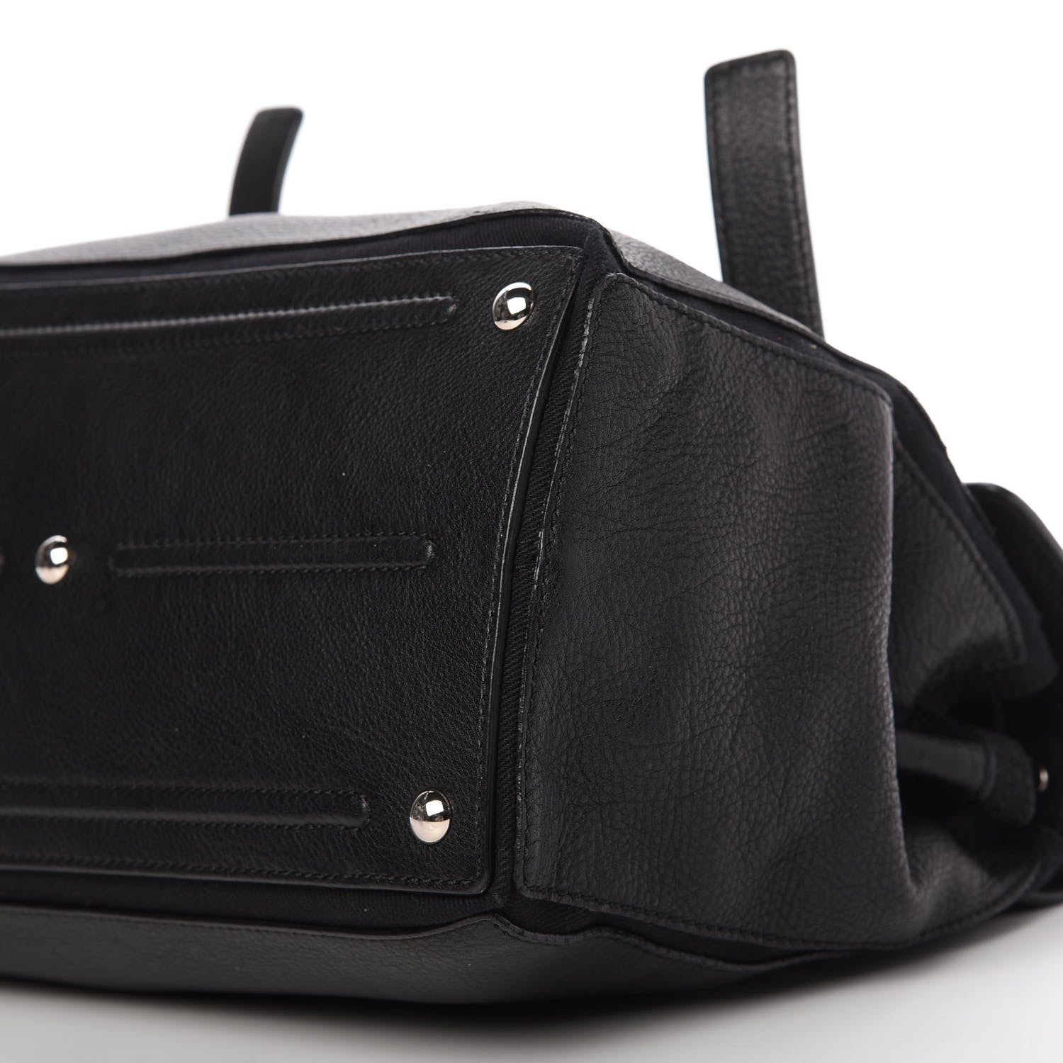 Saint Laurent Calfskin Canvas Medium Muse Two Black 7 of 10