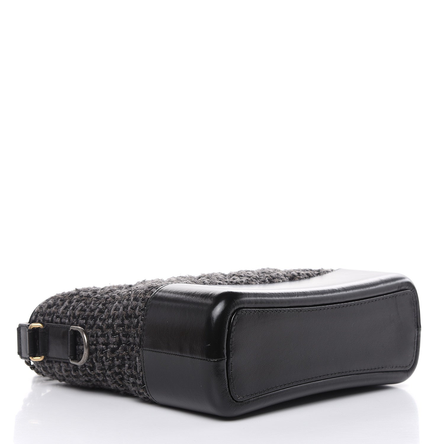 Chanel Tweed Calfskin Quilted Medium Gabrielle Hobo Black 4 of 11