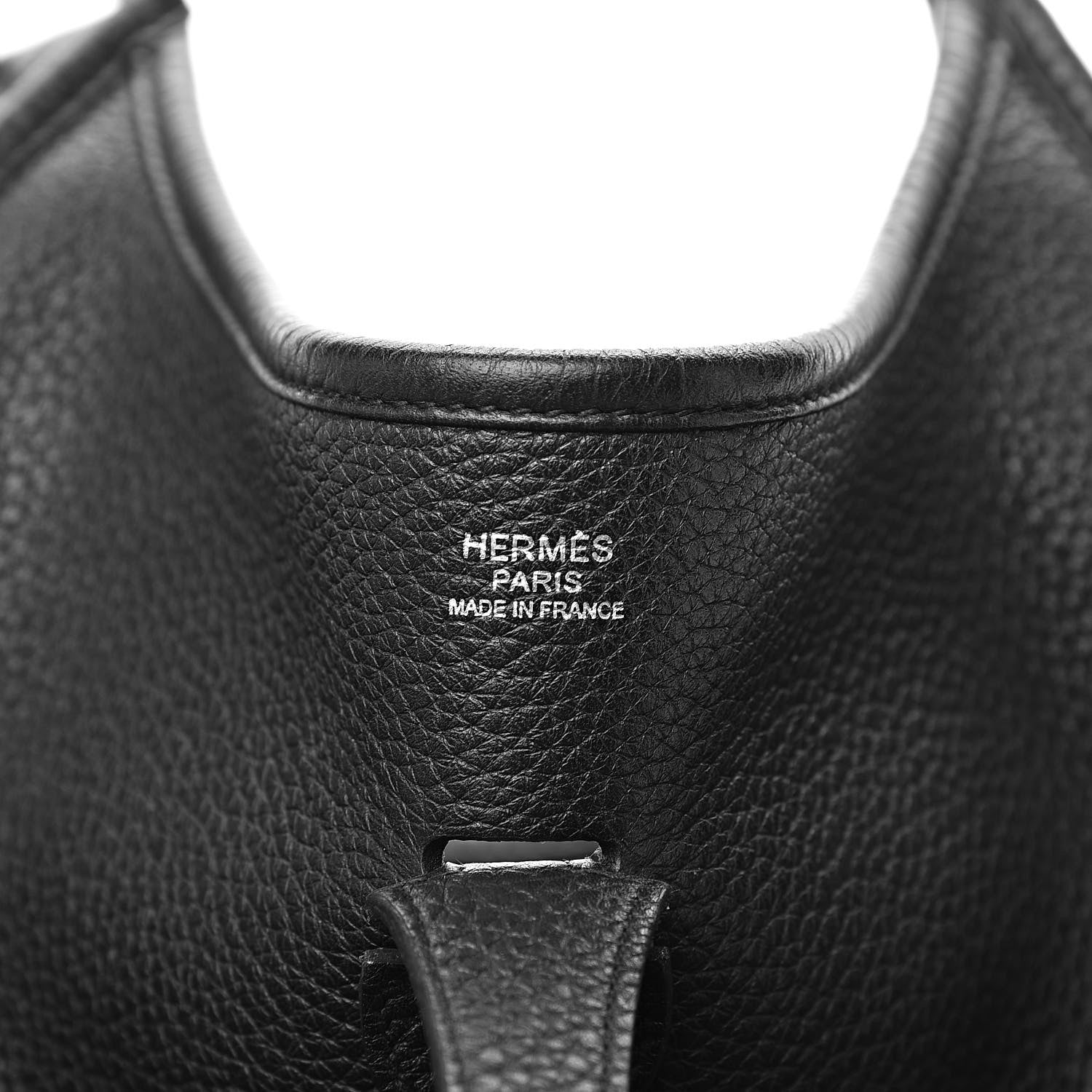 Hermes Taurillon Clemence Evelyne III PM Black 6 of 11