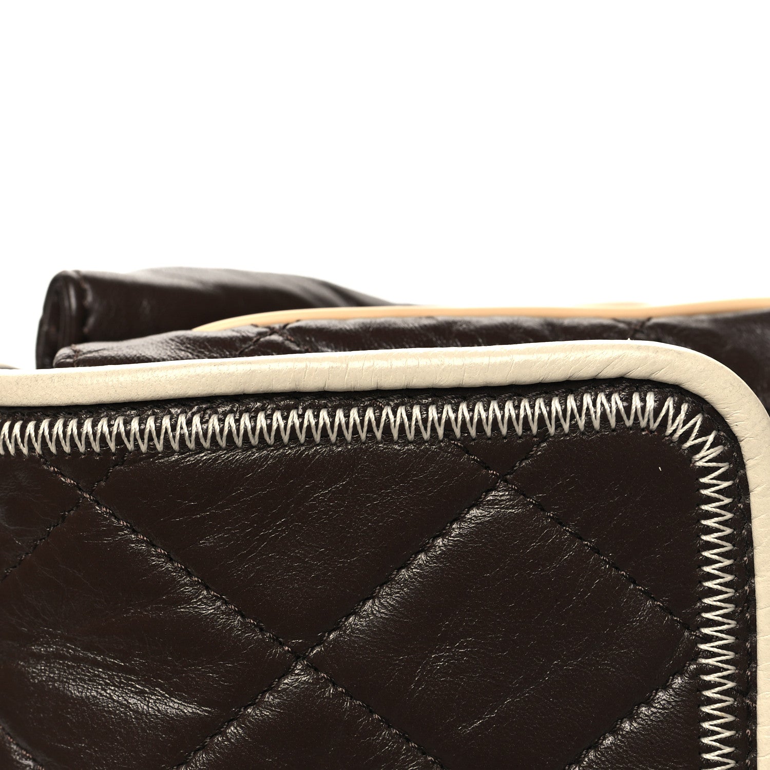 Chanel Lambskin Quilted East West Flap Brown 11 of 11