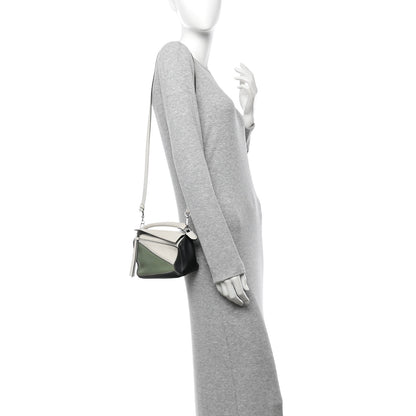 Loewe Calfskin Mini Puzzle Bag Soft White Rosemary 2 of 15