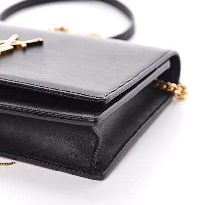 Saint Laurent Smooth Calfskin Classic Monogram Kate Tassel Chain Wallet Black 16 of 16