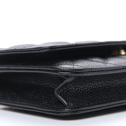 Chanel Caviar Quilted Wallet On Chain WOC Black 9 of 10