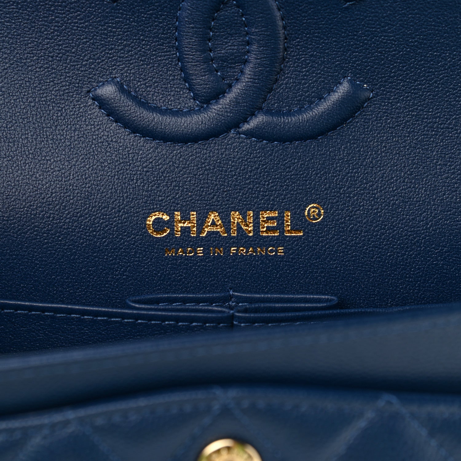 Chanel Caviar Quilted Small Double Flap Dark Blue 5 of 8