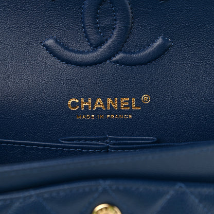 Chanel Caviar Quilted Small Double Flap Dark Blue 5 of 8