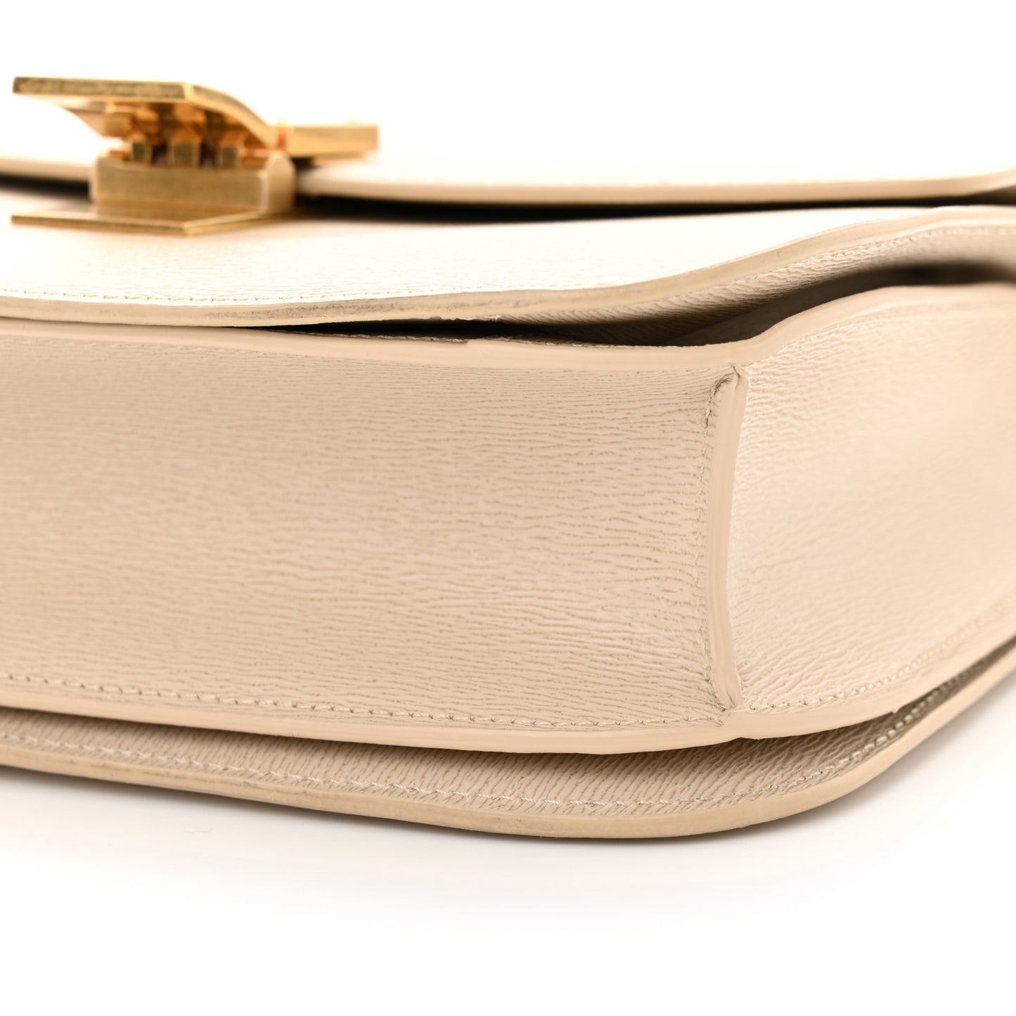 Liege Calfskin Medium Classic Box Flap Bag Linen