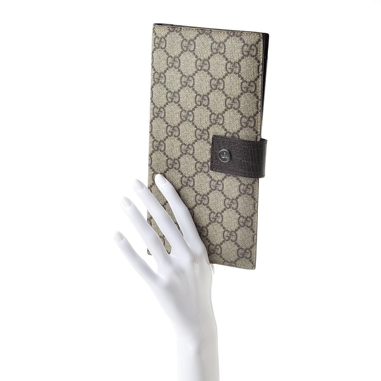 Gucci GG Plus Monogram Long Flap Wallet Brown 2 of 12