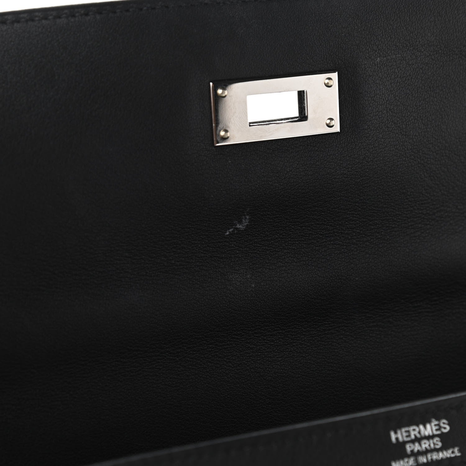 Hermes Swift Toile De Camp Cavalcadour Kelly Sellier 32 Black 11 of 11