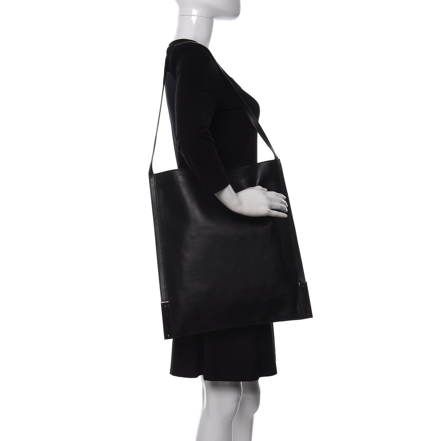 Gucci Calfskin Shoulder Bag Black 2 of 11