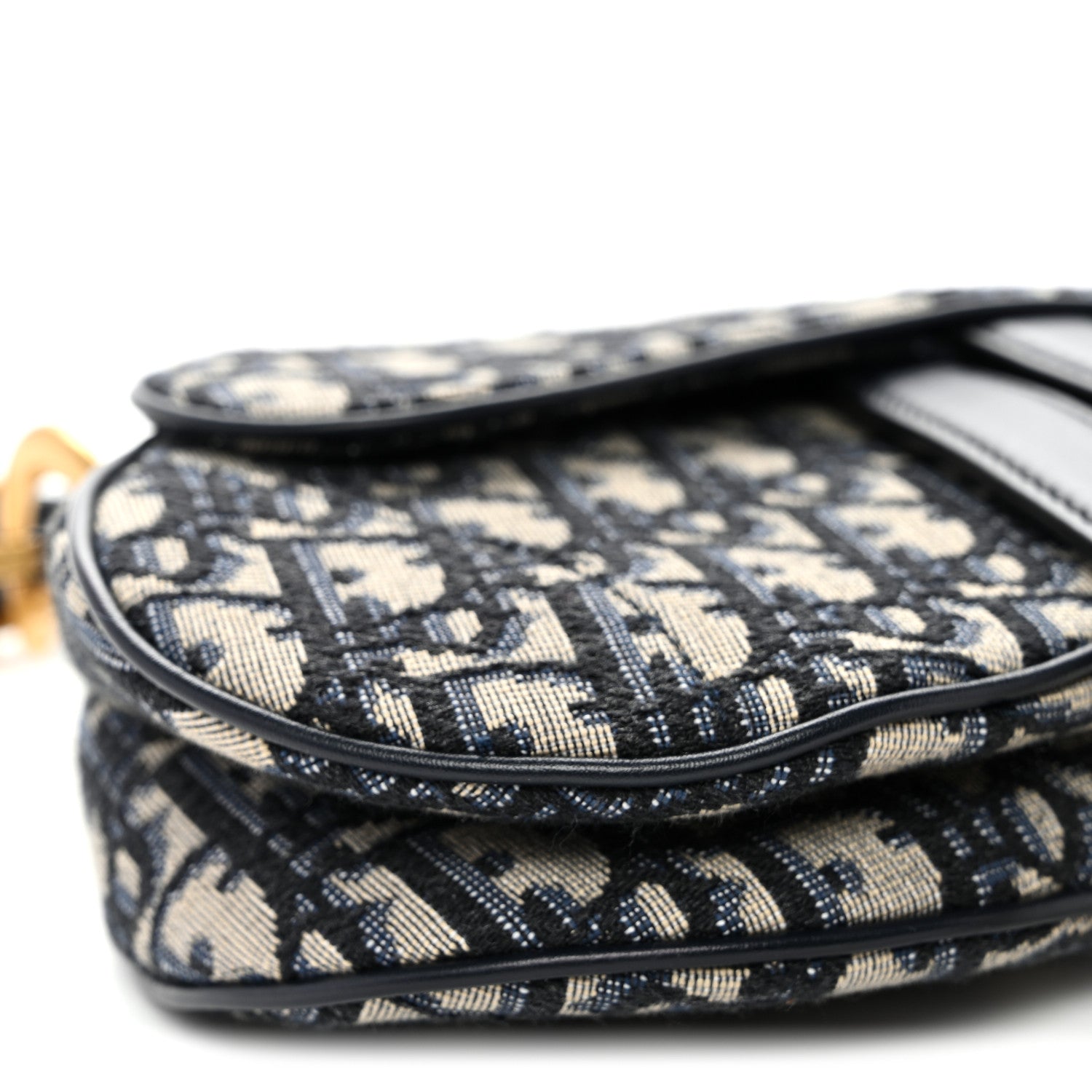 Christian Dior Oblique Mini Saddle Bag Blue 9 of 10