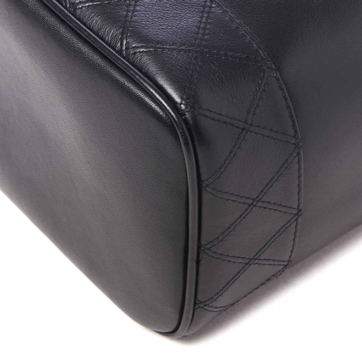 Lambskin Vanity Cosmetic Case Black