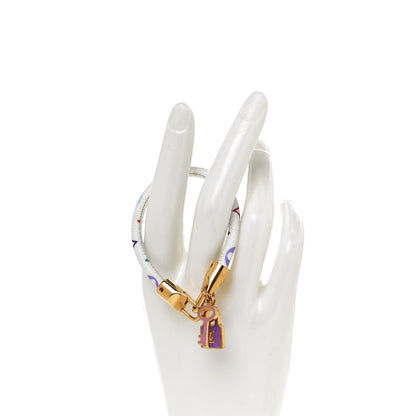 Louis Vuitton Monogram Multicolor Luck It Bracelet 19 White 2 of 5