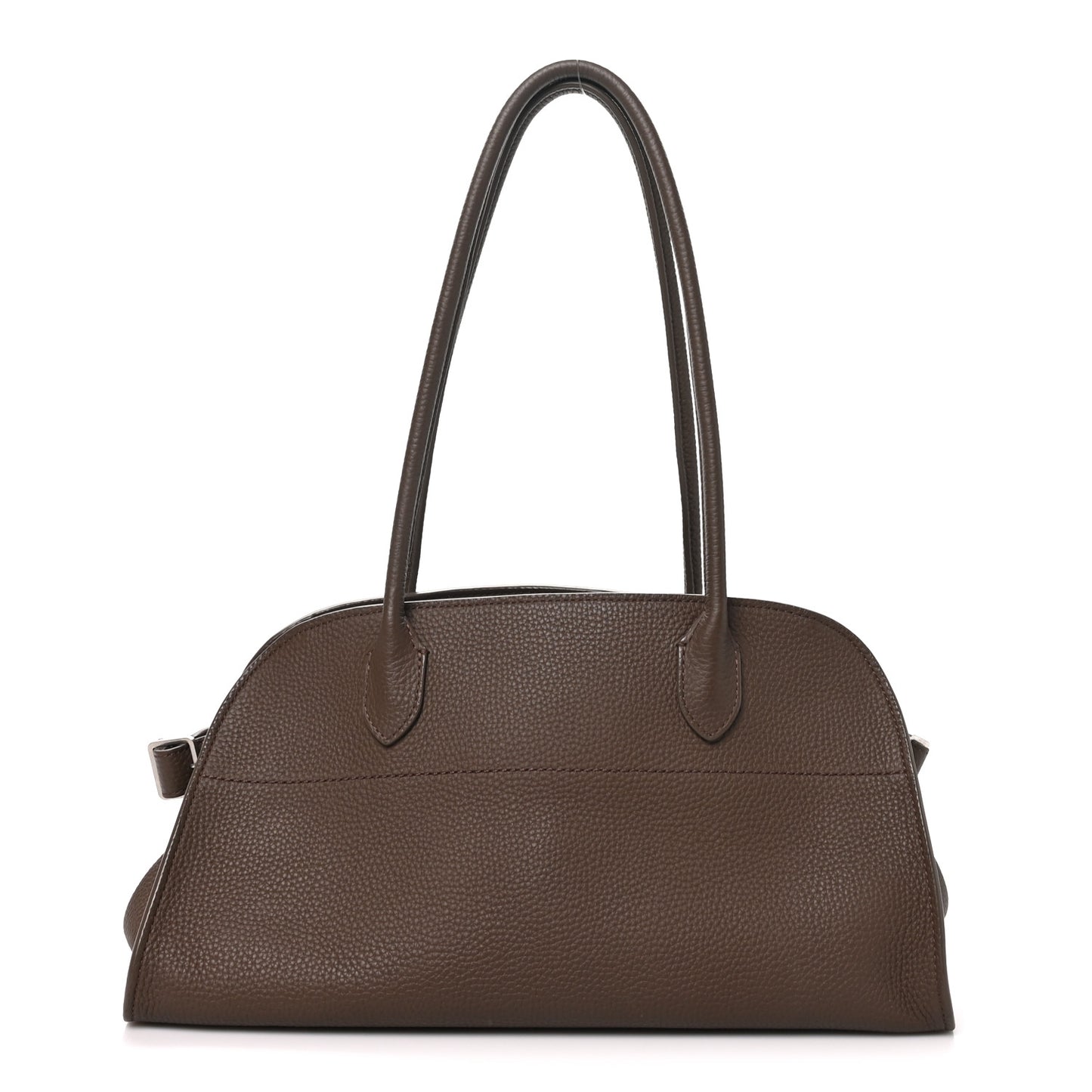 Matte Grained Calfskin Margaux Shoulder 12  Dark Olive
