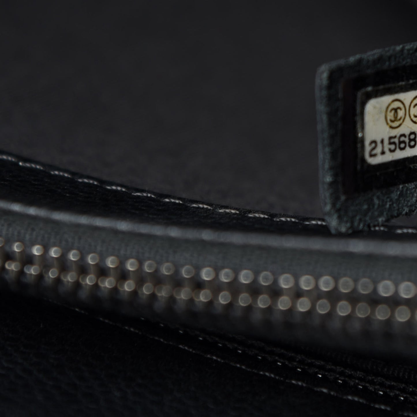Caviar Quilted City Shopping Tote Black