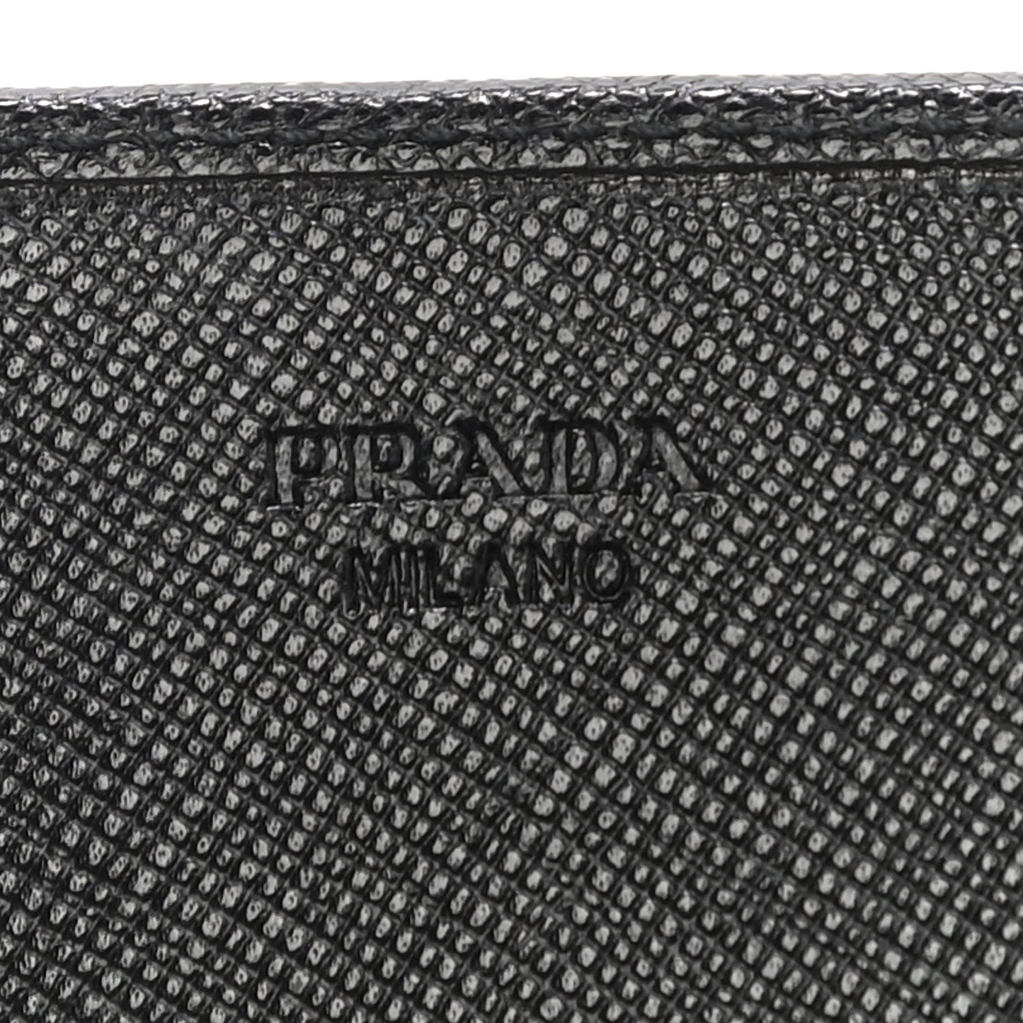 Saffiano Triangle Flap Wallet Black